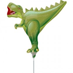 Mini T-Rex Dinosaur Shape Air-Filled Balloon – Foil