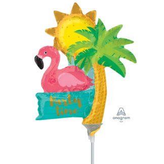 Mini Party Time Let's Flamingle Balloon - Foil