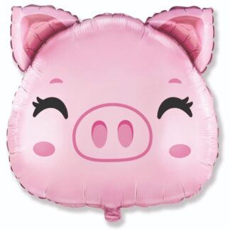 Mini Pig Head Shape Balloon – Foil 14"