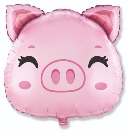 Mini Pig Head Shape Balloon – Foil 14"