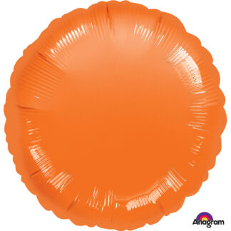 Metallic Orange Round Standard Unpackaged Balloon - 18" Foil (10ct)