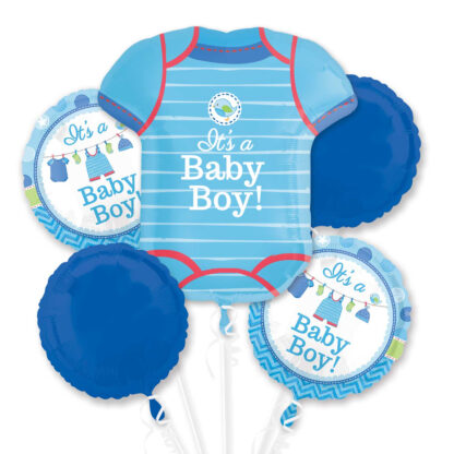 Shower with Love Boy Balloon Bouquet - Foil