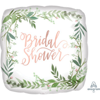 Love & Leaves Bridal Shower Balloon - 18" Foil