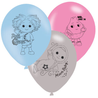 Moon and Me 4 Sided Balloon - Latex (6ct)