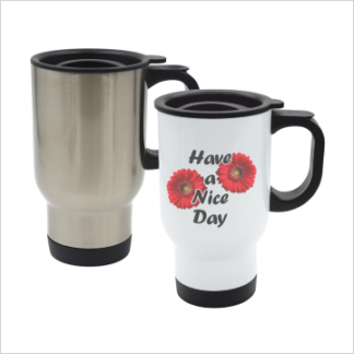 Silver Aluminium Car Mug