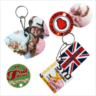20 Key Ring Square With 20 Key Ring & Chain