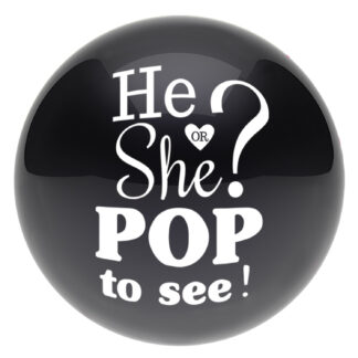 He or She Pop to See Balloons - 24" Latex