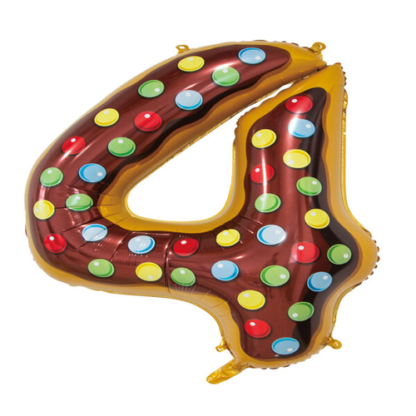 Young Editions Number 4 Balloon - 30" Foil