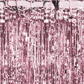 Rose Gold Party Curtain - (90 x 250cm)