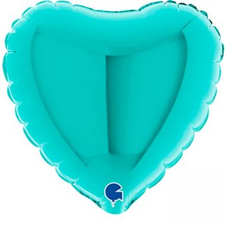 Mini Tiffany Heart Shape Air-Filled Balloon – 4″ Foil