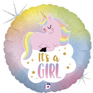 Pastel Unicorn Baby Balloon - 18" Foil