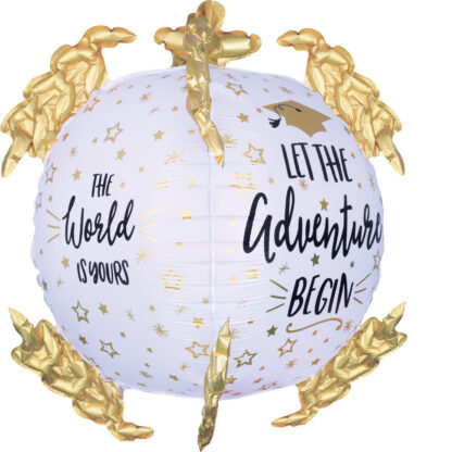 Graduation The World Is Yours Ultrashape XL Balloon - (16" x 20") Foil