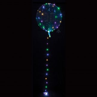 Crystal Clearz Multi Colour LED Jumbo Balloons 18"/46cm (1pk)