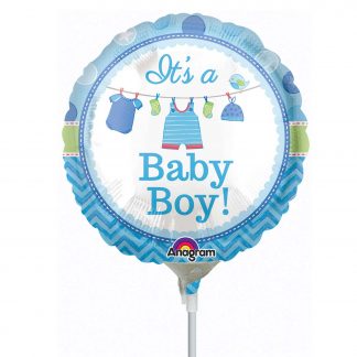 Mini Shower with Love Boy Foil Balloons – Foil