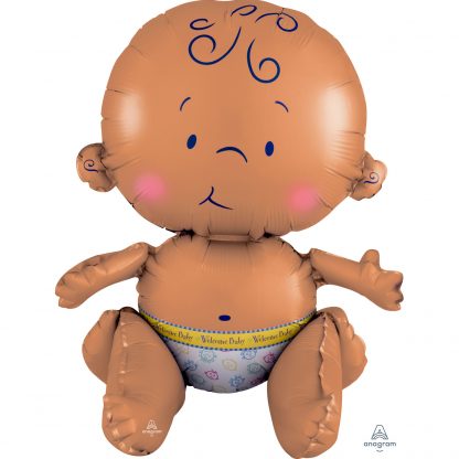 Sitting Baby Multi Balloon - Foil
