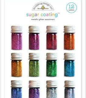 Doodlebug Design Sugar Coating Metallic Glitter Assortment (12pcs)