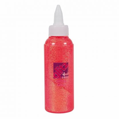 Glitz It Glitter Glue Coral (120ml)
