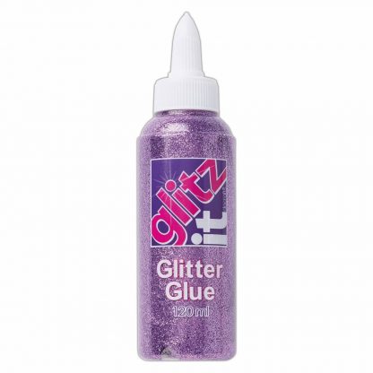 Glitz It Glitter Glue Lilac Shimmer (120ml)