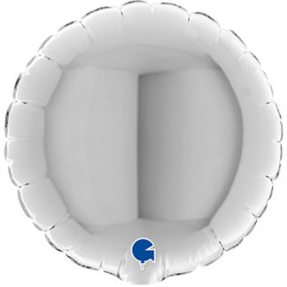 Silver round Balloon - 4" Foil