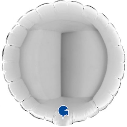 Silver round Balloon - 4" Foil