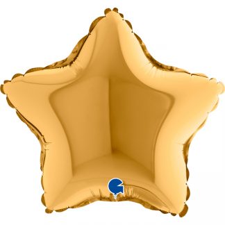 Mini Gold Star Shape Air-Filled Balloon – 9″ Foil