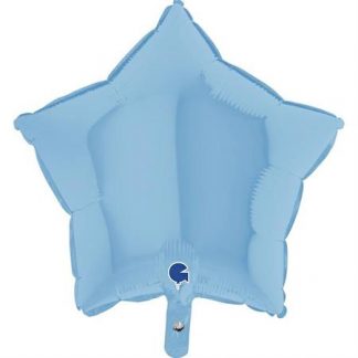 Matte Blue Star Balloon - 18" Foil
