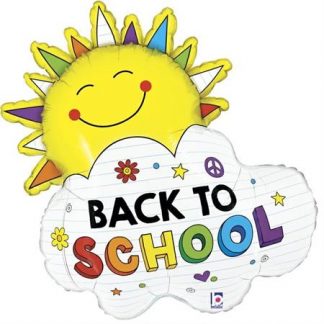 Back To School Sunshine Balloon - 31" Foil  Packaged