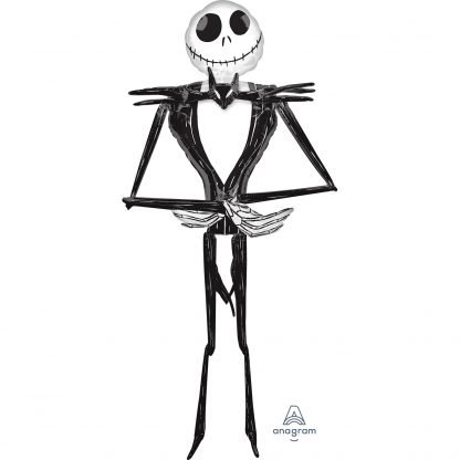 Jack Skellington AirWalker Foil Balloons  - Foil 30"/76cm x 84"/2.13m