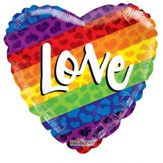 Rainbow Love Balloon - 18" Foil