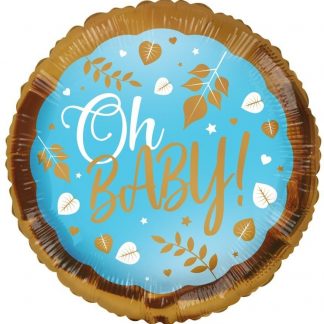 Oh Baby blue Eco Balloon - 18 Foil