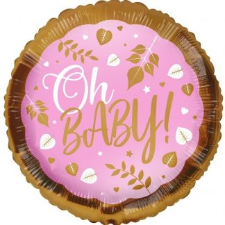 Oh Baby Pink Eco Balloon - 18 Foil