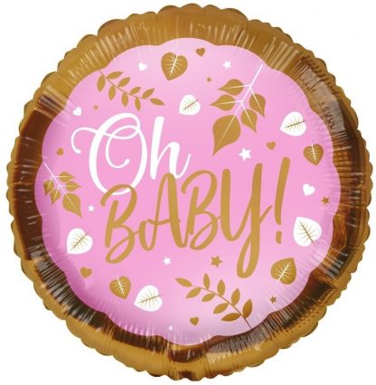 Oh Baby Pink Eco Balloon - 18 Foil