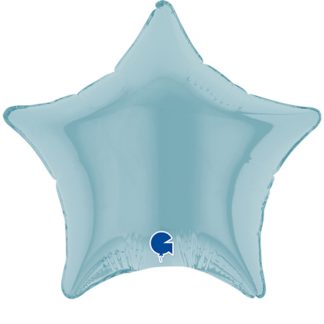 Pastel Blue Star Balloon - 4" Foil