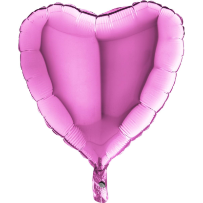 Fuchsia Heart Balloon - 18" Foil