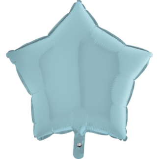 Pastel Blue Star Balloon - 18" Foil