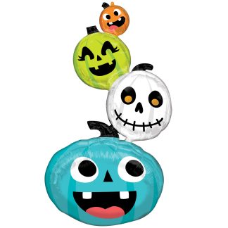 Halloween Pumpkin Stacker Multi Balloon - Foil