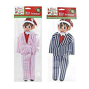 Christmas Elf Pyjamas - Blue Striped (1ct)