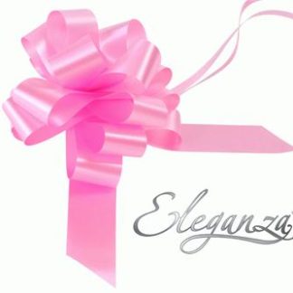 Classic Pink Poly Pullbows - 30mm (30ct)