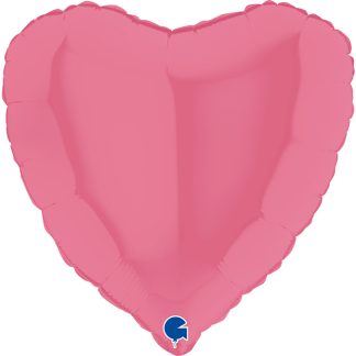 Bubble Gum Pink Heart Balloon - 18" Foil