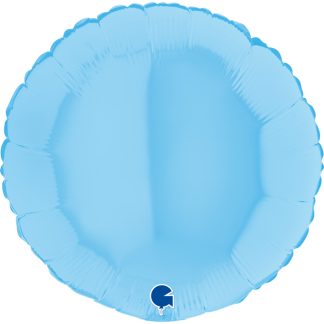 Matt Blue Round Balloon - 18" Foil