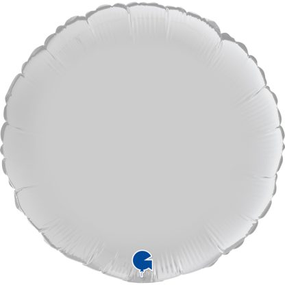 Satin White Round Balloon - 18" Foil