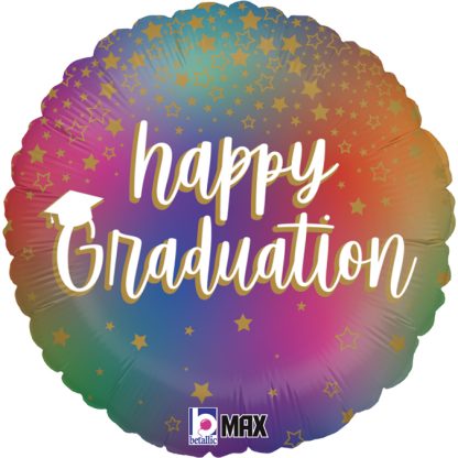 Colorful Graduation Balloon - Foil 18"/45cm unpackaged - Image 2