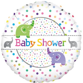 Baby Shower Elephants Balloon - 18" Foil