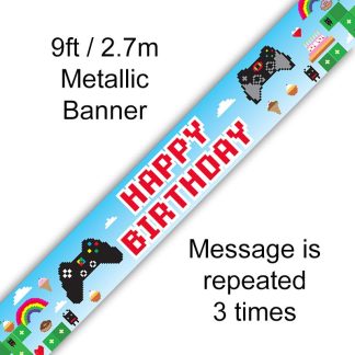 Blox Game Birthday Holographic Banner - 9ft/2.7m (6ct)