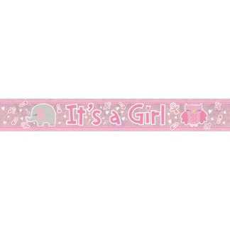 It's a Girl Holographic Banners  2.7m - 6 PC