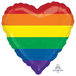 Rainbow Fun Heart Standard Balloon - Foil 18"