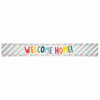 Welcome Home Multi-coloured Banners  2.7m - 6 PC