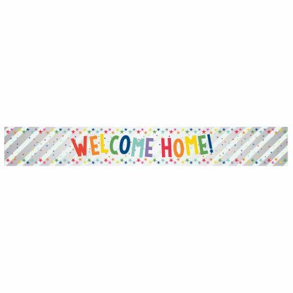 Welcome Home Multi-coloured Banners  2.7m - 6 PC