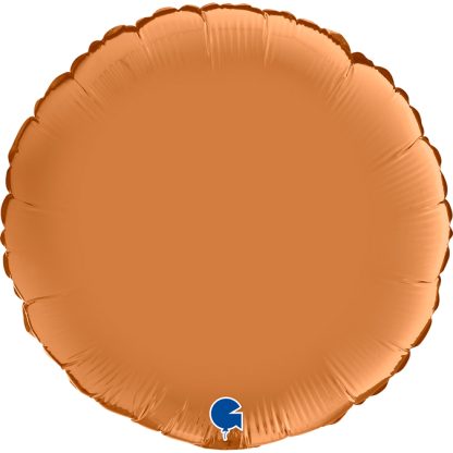 Satin Caramel Round Balloon - 18" Foil