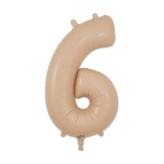 Nude Number 6 Balloon - 34" Foil